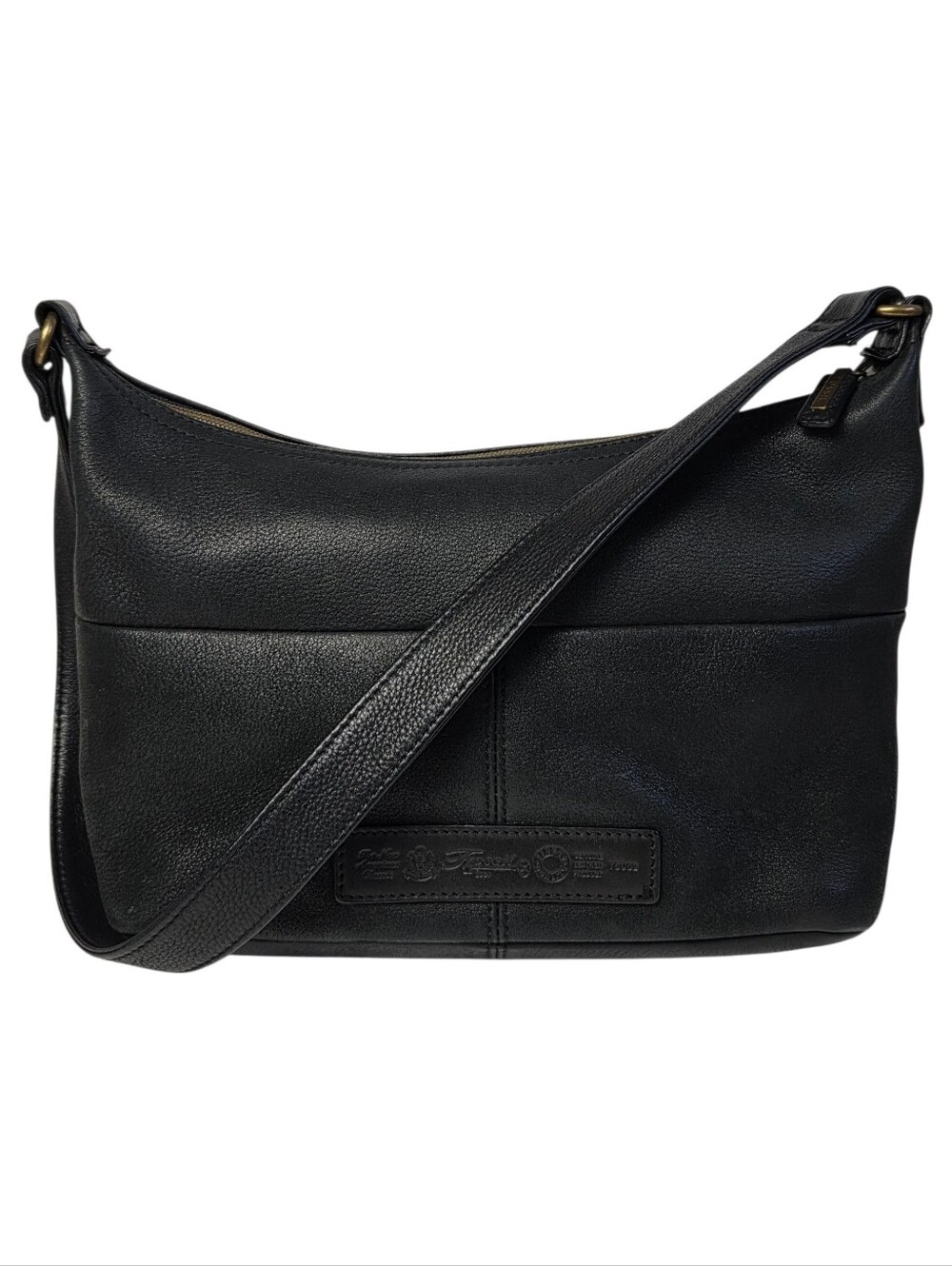 Fossil | Minimal Black Leather Shoulder Bag Purse